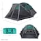 Wakeman 6 Person Tent with Screen Room, Teal 75-CMP1120 - alternate 3